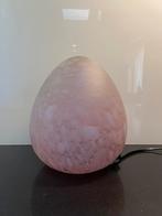 Gemarmerde W.L.P. 1980’s EGG Lamp, Ophalen of Verzenden, Zo goed als nieuw, Glas, Minder dan 50 cm