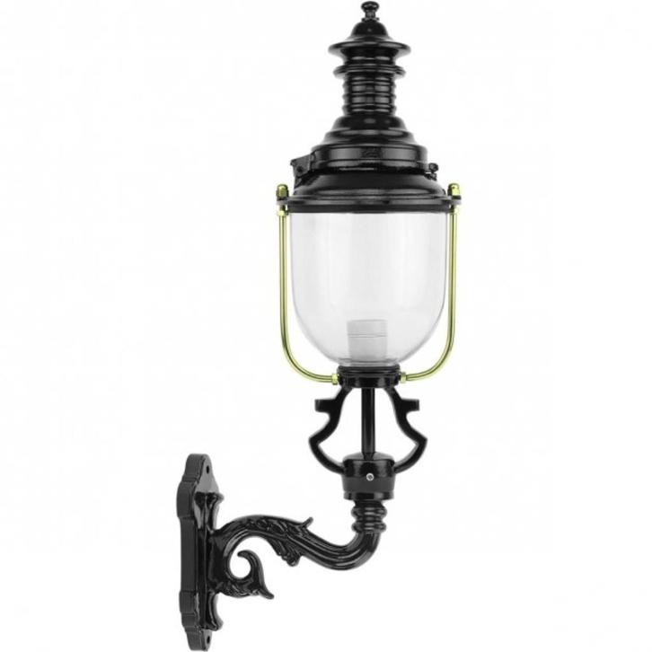 Bijzondere wandlamp Bremen - donkergroen of zwart - alu, Antiek en Kunst, Antiek | Lampen, Ophalen of Verzenden