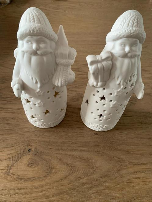 Kerst beeldjes Set - Kerstman Design, Huis en Inrichting, Woonaccessoires | Kandelaars en Kaarsen, Nieuw, Minder dan 25 cm, Overige materialen