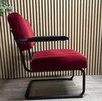 Velvet Fauteuil - By Boo – Donkerrood - Nieuw, LaVe Outlet, Nieuw, 75 tot 100 cm, Ophalen of Verzenden
