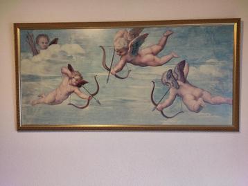 Cupido's Raffaello 'il trionfo di galatea' gelamineerd. beschikbaar voor biedingen