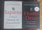 Sapiens + Homo deus - Yuval Noah Harari, Boeken, Filosofie, Ophalen of Verzenden, Zo goed als nieuw