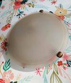 Vintage glazen plafondlamp plafonnière, Ophalen of Verzenden, Zo goed als nieuw