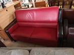Mooie Rood/Zwarte Bankstel., Huis en Inrichting, Banken | Bankstellen, Ophalen, Gebruikt, 150 tot 200 cm, 75 tot 100 cm
