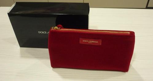 Nieuwe Dolce & Gabbana pouch, toilettas, D&G, Sieraden, Tassen en Uiterlijk, Toilettassen, Nieuw, Rood, Ophalen of Verzenden
