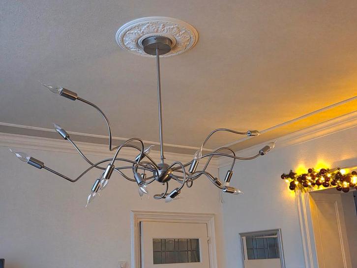 Moderne kroonluchters plafondlampen, Huis en Inrichting, Lampen | Plafondlampen, Zo goed als nieuw, Metaal, Ophalen