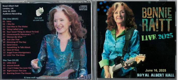 Bonnie Raitt - Royal Albert Hall London 2025  2-cd, Cd's en Dvd's, Cd's | Rock, Nieuw in verpakking, Singer-songwriter, Ophalen of Verzenden