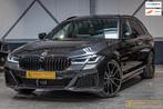 BMW 530i M-sport Pano 20inch Head-Up Acc Garantie 1e eig, Automaat, 1998 cc, Achterwielaandrijving, Zwart