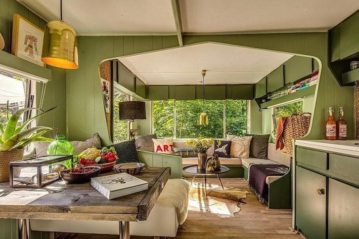 Te huur stijlvolle stacaravan met veranda op Camping Bakkum, Caravans en Kamperen, Verhuur