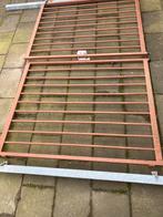 Poort hekwerk bruin gepoedercoat, Tuin en Terras, Ophalen, IJzer