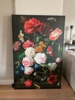 Stilleven, grote canvas met houten frame, Huis en Inrichting, Woonaccessoires | Schilderijen, Tekeningen en Foto's, 75 tot 100 cm