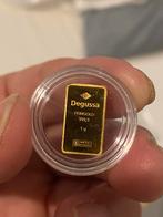 Degussa Gouden Baar 1 gram, Postzegels en Munten, Edelmetalen en Baren, Ophalen of Verzenden, Goud