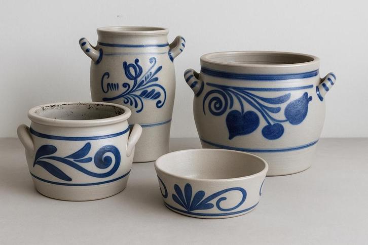 Authentieke Keulse Potten Set, Antiek en Kunst, Antiek | Keramiek en Aardewerk, Ophalen of Verzenden