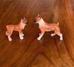 Twee porseleinen beeldjes van hondjes, Ophalen of Verzenden
