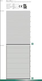 Nieuwe overheaddeur roldeur garagedeur, Doe-het-zelf en Verbouw, Deuren en Horren, Nieuw, 215 cm of meer, Metaal, Ophalen of Verzenden
