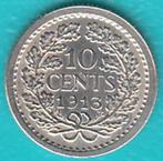 Nederland 10 cent 1913 Wilhelmina zilver, Sch. 892, Postzegels en Munten, Munten | Nederland, Zilver, Koningin Wilhelmina, 10 cent