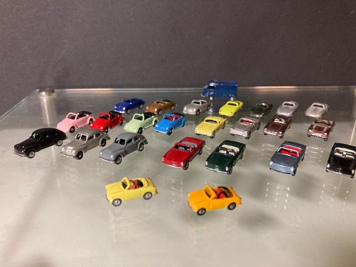 I.M.U. Metalen auto modellen, prijs €5,00 per stuk, Hobby en Vrije tijd, Modeltreinen | N-Spoor, Gebruikt, Overige typen, Gelijkstroom of Wisselstroom