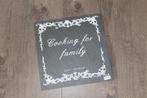 Bordje 'Cooking for family', Nieuw, Ophalen of Verzenden, Nvt, Nvt