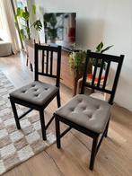 2 Ikea Stefan stoelen incl kussens, Huis en Inrichting, Stoelen, Ophalen, Hout, Gebruikt, Twee
