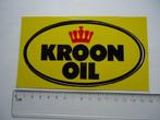 sticker KROON OIL geel ovaal groot retro auto motor race, Verzamelen, Stickers, Overige typen, Zo goed als nieuw, Verzenden