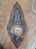 Antieke tinnen art deco klok. uurwerk loopt presies op tijd., Antiek en Kunst, Antiek | Klokken, Ophalen of Verzenden