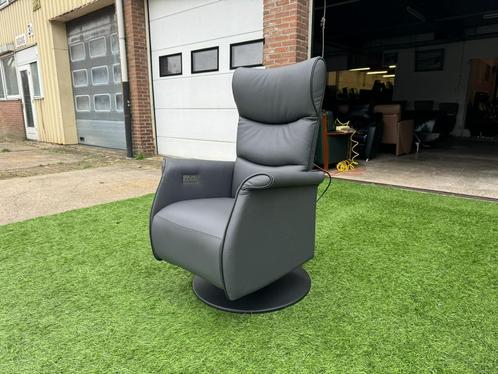 Sta-op stoel PROMINENT Wilson Frans Molenaar grijs leer, Huis en Inrichting, Stoelen, Zo goed als nieuw, Eén, Hout, Leer, Metaal