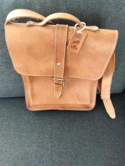 Ruiter (c) Leren Messenger Bag - Vintage, Sieraden, Tassen en Uiterlijk, Tassen | Damestassen, Nieuw, Schoudertasje, Bruin, Ophalen of Verzenden