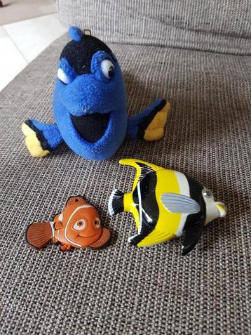Pluche Blauwe Vis, visje, 3 vissen. beschikbaar voor biedingen