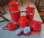 Rode Emaille Melkbussen, Kannen & Theepotten, Ophalen of Verzenden