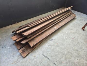 Gebruikte Hardhouten Planken 27x beschikbaar voor biedingen