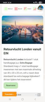Vliegtickets voor 2 personen retour, Tickets en Kaartjes, Twee personen, Vliegtuig, Buitenland, Met bestemming of datum