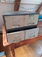 Vintage stalen lades. Gebruikt bij defensie, Huis en Inrichting, Ophalen, Gebruikt, Minder dan 50 cm, Minder dan 50 cm