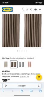 Vilborg Ikea gordijnen, Huis en Inrichting, Ophalen of Verzenden, Zo goed als nieuw, Beige, 200 cm of meer