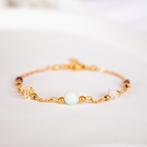 Armband edelsteen sterrenbeeld Ram, Sieraden, Tassen en Uiterlijk, Armbanden, Nieuw, Ophalen of Verzenden, Goud, Met edelsteen