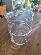 Glazen Schaal met Deksel - Perfect voor Snoep of Decoratie, Ophalen, Schaal, Rond, Glas