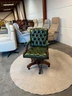 Chesterfield bureau stoel groen bureaustoel groene, Huis en Inrichting, 2871SK, Verzenden, Mariansoliak8@gmail.com, Zo goed als nieuw