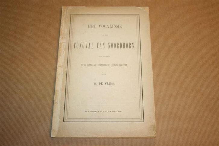 De tongval van Noordhorn - Antieke uitgave 1895 !!, Boeken, Geschiedenis | Stad en Regio, Gelezen, Ophalen of Verzenden