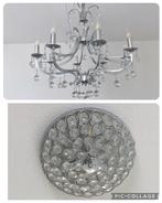 Hanglamp & plafondlamp set (landelijk, chique, japandi) ZGAN, Verzenden, Zo goed als nieuw