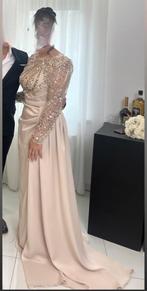 Bruilofts jurk champagne tint, Ophalen of Verzenden, Zo goed als nieuw, Beige, Overige typen