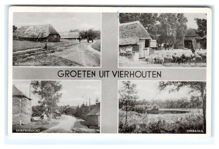Vierhouten, Groeten uit Vierhouten. Opruimingskaart, Verzamelen, Ansichtkaarten | Nederland, Gelopen, Gelderland, 1940 tot 1960