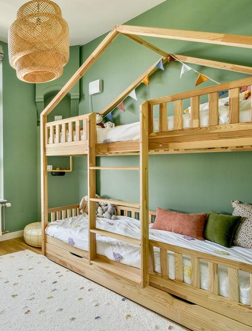 Petit Puk Benito stapelbed, Kinderen en Baby's, Kinderkamer | Stapelbedden en Hoogslapers, Zo goed als nieuw, Stapelbed, Ophalen