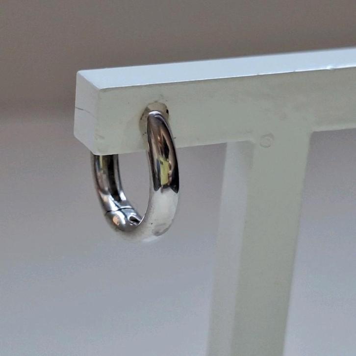 Oorring zilver oorbel zilveren 925 oorsteker 1 singel ring, Sieraden, Tassen en Uiterlijk, Oorbellen, Nieuw, Knopjes of Stekers