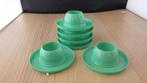6 lichtgroene retro eierdopjes, Ophalen of Verzenden, Overige typen