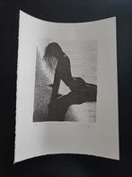 Silhouette - Originele Litho - gesigneerd., Antiek en Kunst, Ophalen of Verzenden