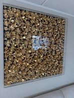 Luxe schilderij goud bloemen – 120x120 cm (Kare Design), Antiek en Kunst, Ophalen