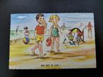 Kinderen aan het strand, humor, Doe niet zo ijzig!, 1964, Verzenden, 1960 tot 1980, Gelopen, Kinderen