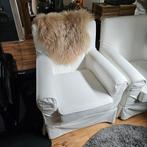 Ikea Ektorp stoelen met witte wasbare hoezen, Ophalen, Hout, Gebruikt, 75 tot 100 cm