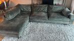 Hoekbank, Ophalen, Gebruikt, Stof, Velours
