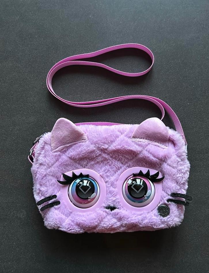Purse Pets Cattitude Schoudertas paars, Kinderen en Baby's, Kindermode-accessoires, Zo goed als nieuw, Ophalen of Verzenden