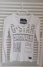 G-star longsleeve merk tshirt maat xs 34 wit gstar dames, Verzenden, Wit, Zo goed als nieuw, Maat 34 (XS) of kleiner